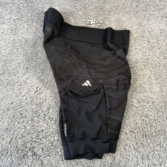 Adidas Gravel Cycling Shorts Size Medium Men Black White HY6191 - Picture 2 of 4